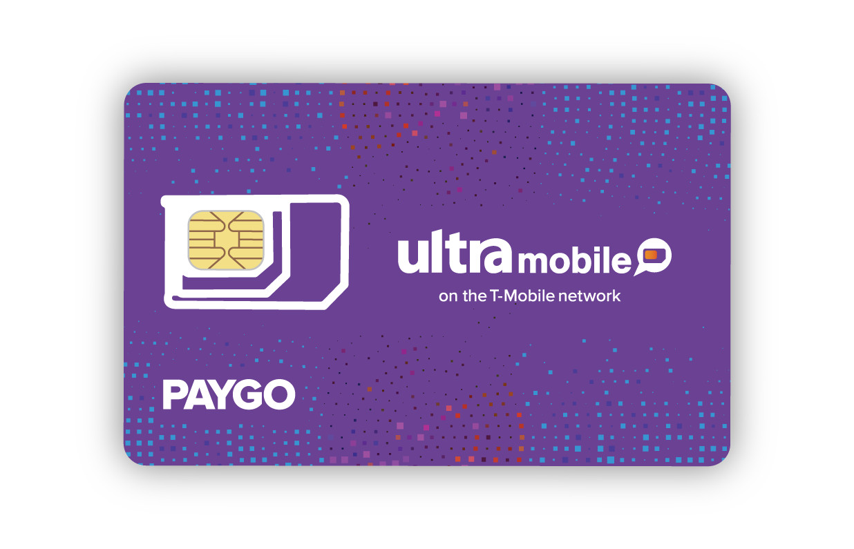 Ultra Mobile PayGo | $3/mo. Pay As You Go Plan + SIM Card with Talk, Text & Data