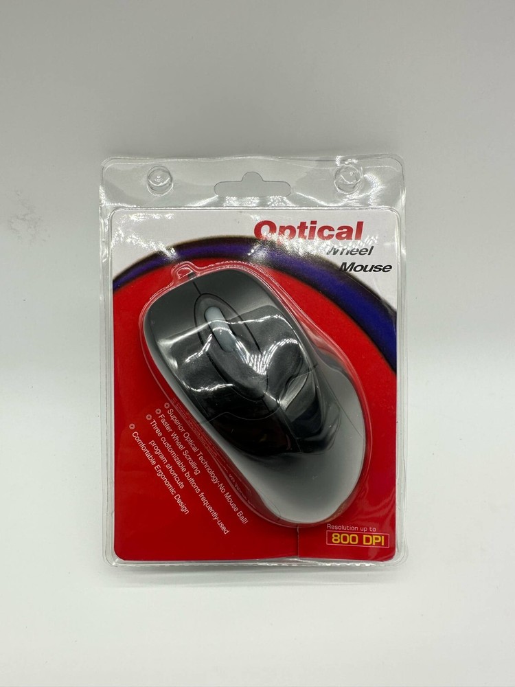 Superior Optical Technology 800 DPI Black Wheel Mouse - Computer Mouse - Deal