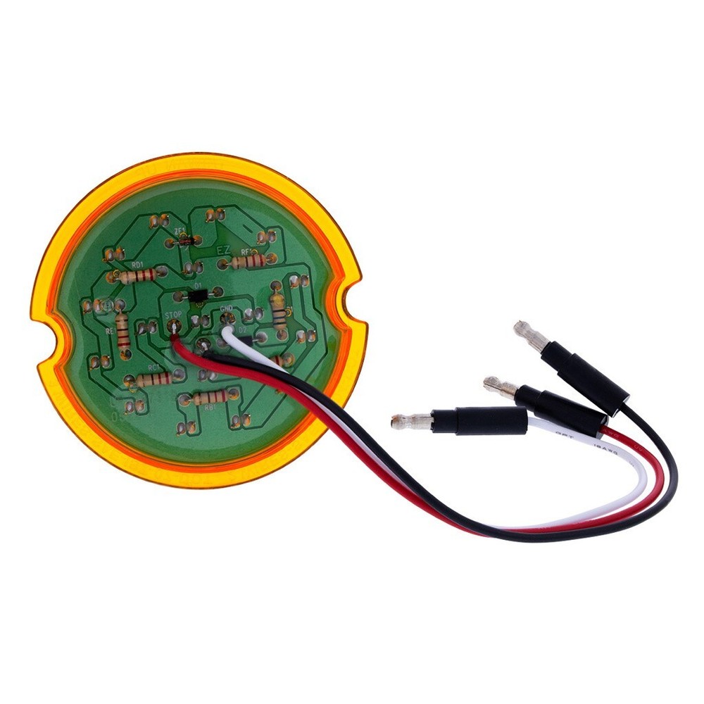 Front Air Cleaner Brackets with 12 Amber LED Dual Function Watermelon Lights
