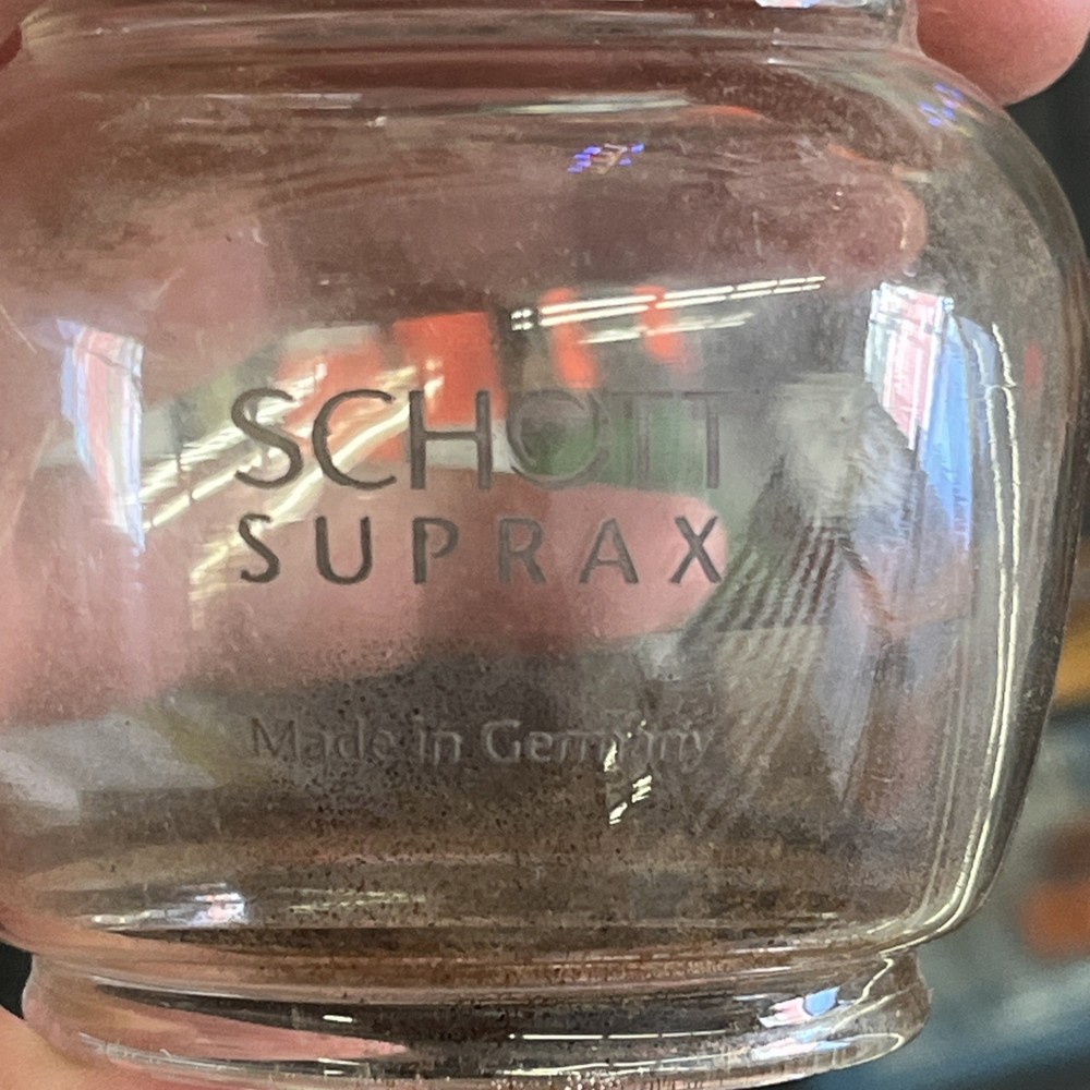 Schott Suprax Lantern Single Mantle, Back Packing, Propane, Made in Germany EUC