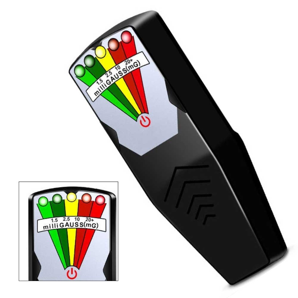 Electromagnetic Radiation Detector Handheld EMF Meter Five Color LED Alerts