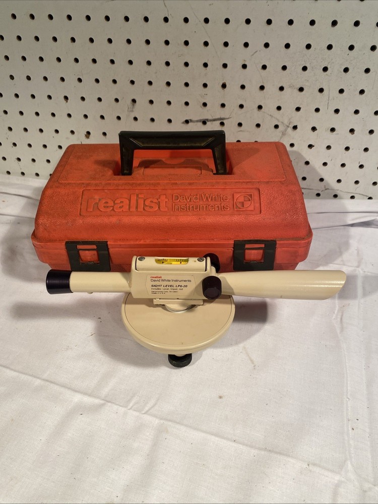 David White Instruments LP6-20 Sight Level w/ Original Hard Case