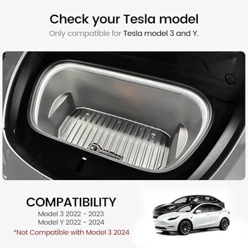 2022-2024 Tesla Model 3/Y Frunk Light Front Trunk LED Strip Light Kit, Ambient