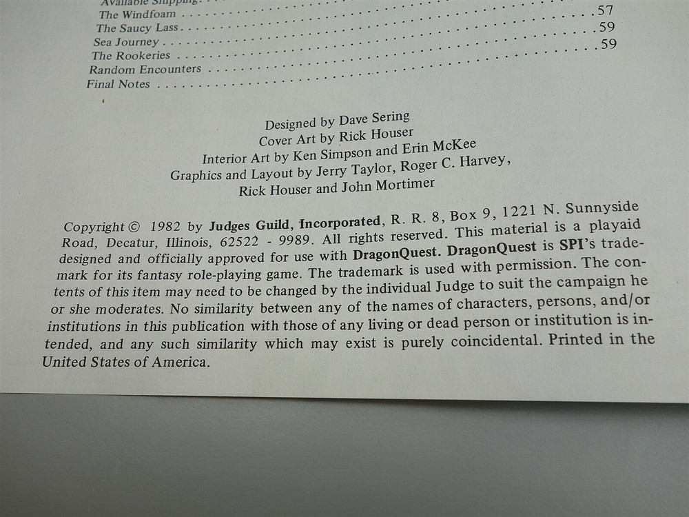 Dragonquest: Judge's Guild Module - Magebird Quest