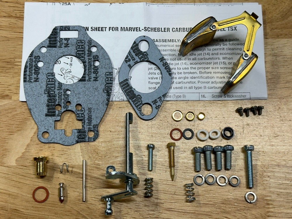 Ford Jubilee Marvel Schebler Basic Carb kit TSX428,500,551,577,580,593