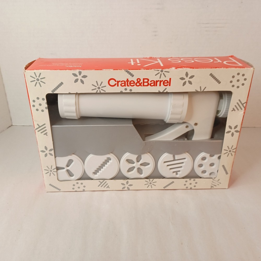 Crate & Barrel Cookie Press Kit
