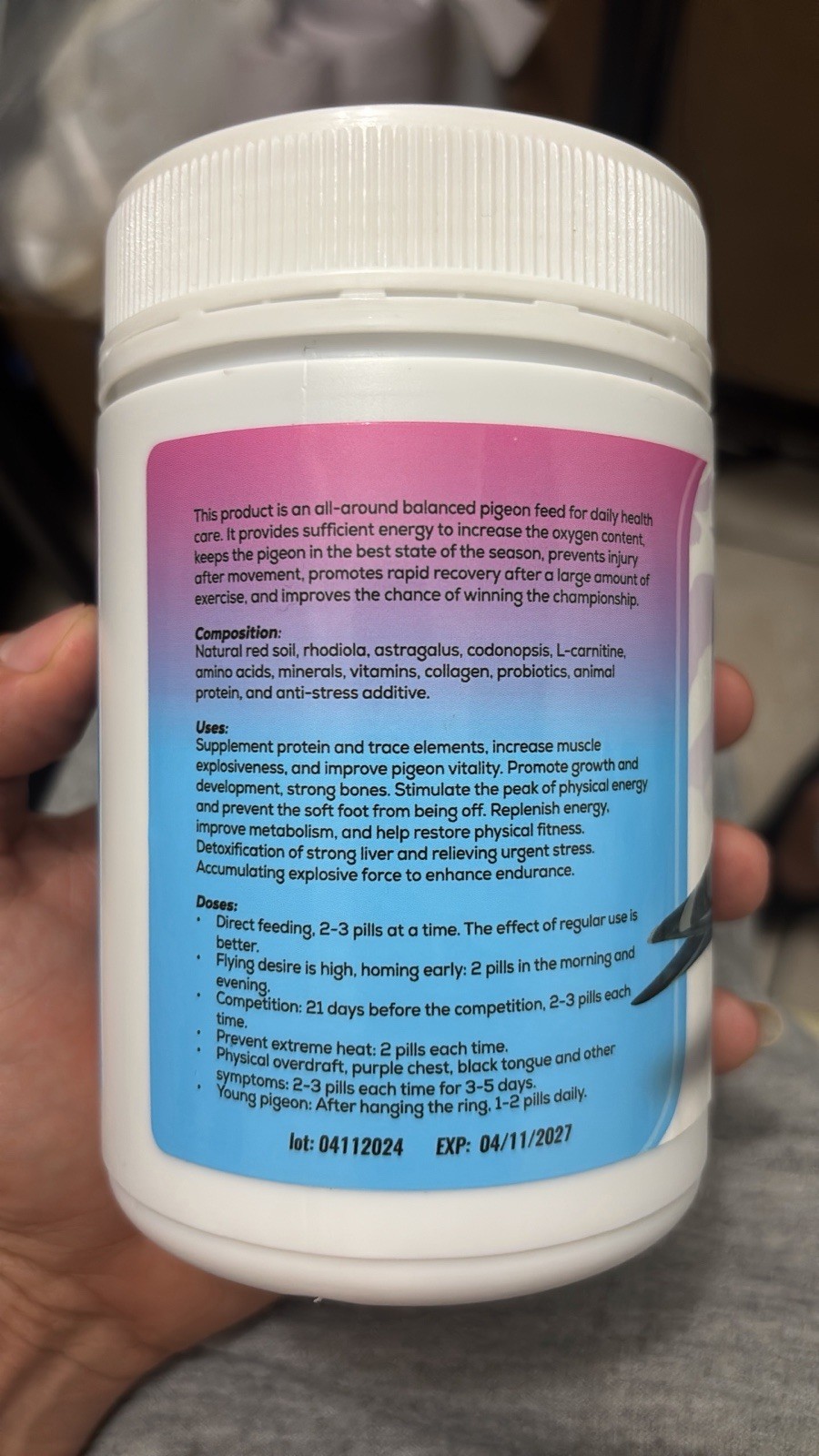 NaturalCelador Champion Pills for Birds 600 Tablets