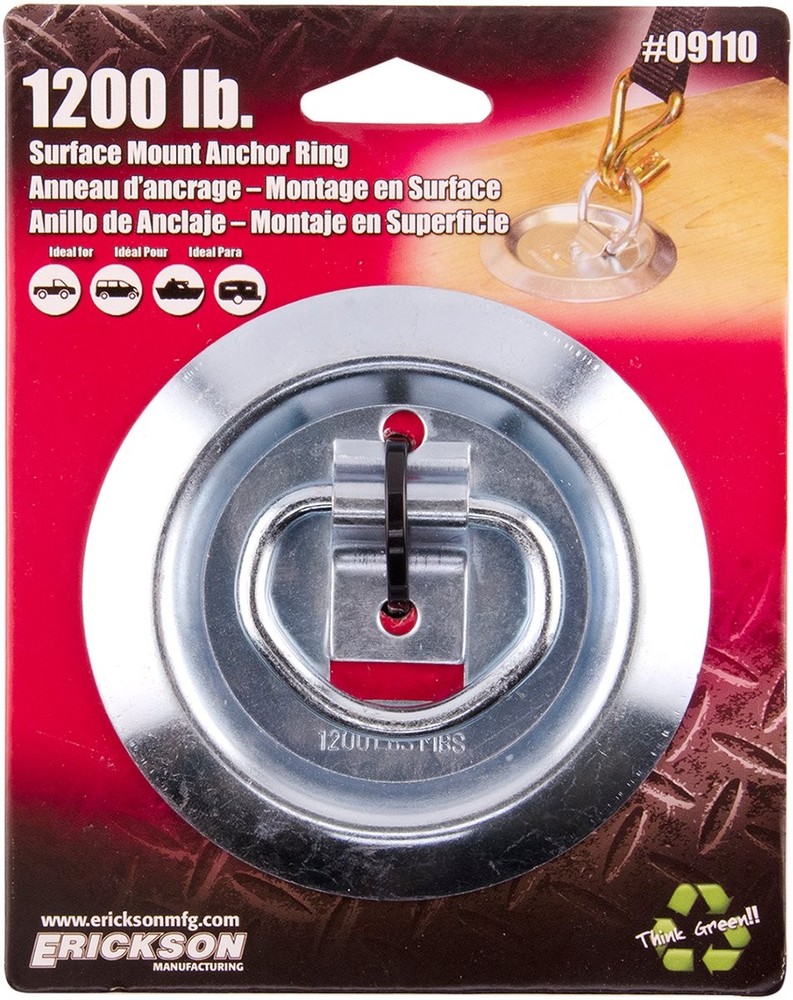Erickson 1200 lb. Surface Mount Anchor Ring (09110)