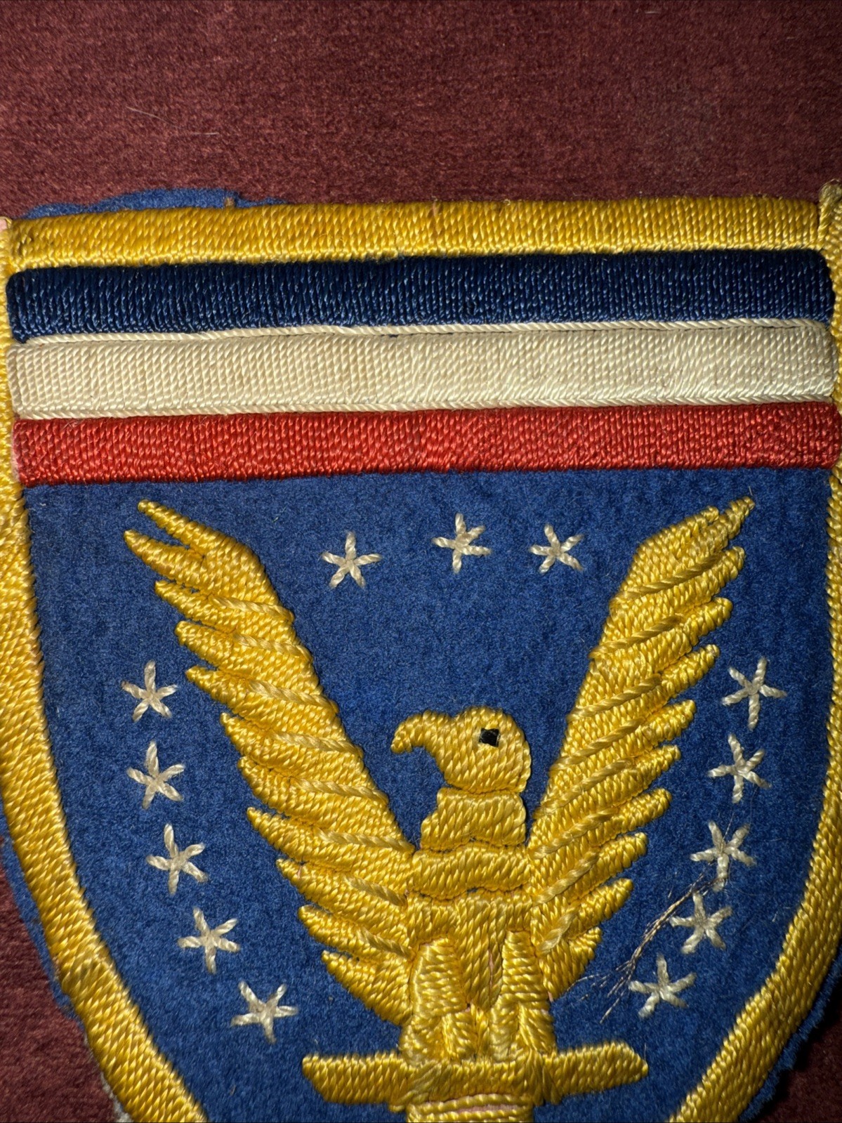 WW2 US ARMY EUROPEAN THEATER OF OPERATIONS PATCH - Theatre Made Likely English