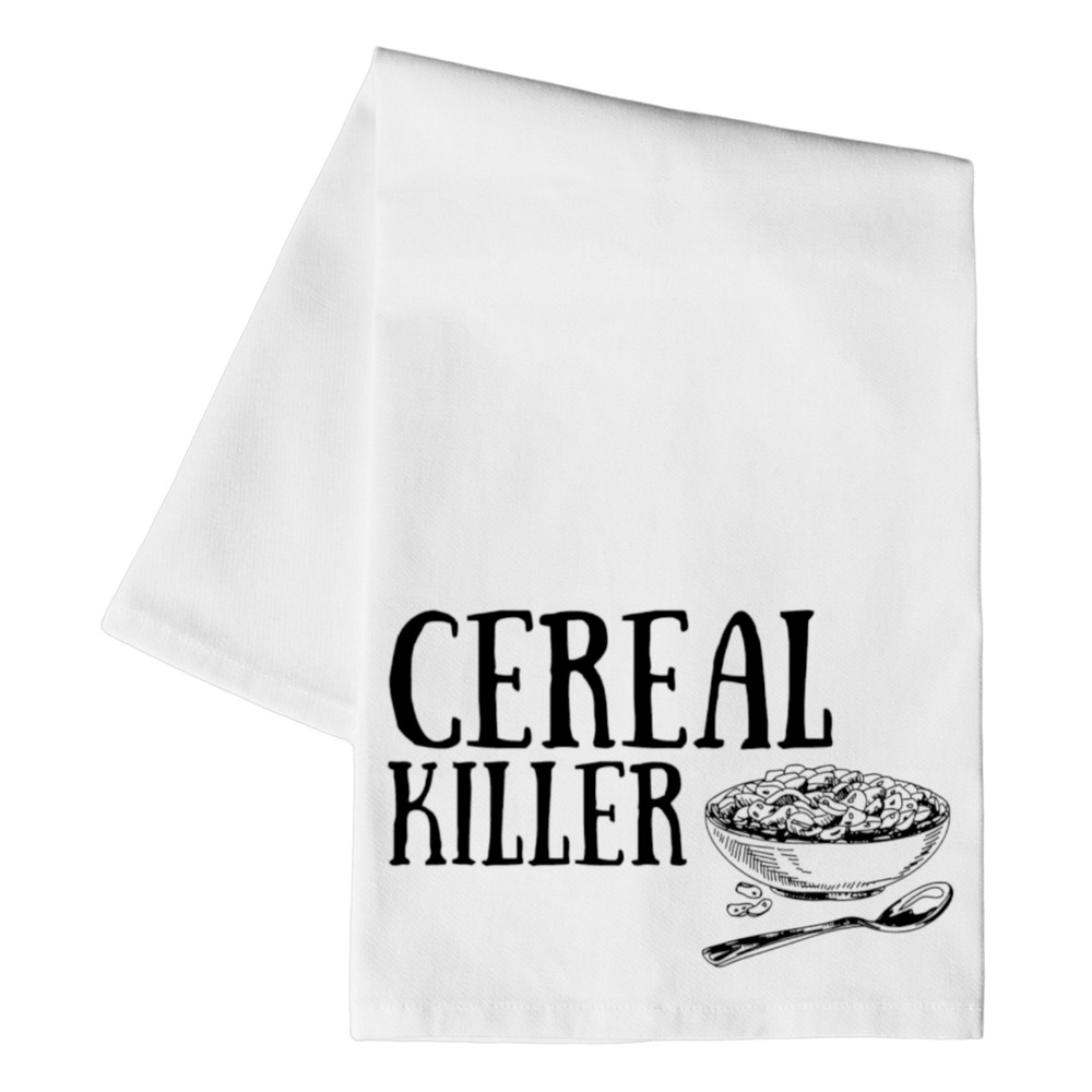 Cereal Killer Kitchen Floursack Dish Towel