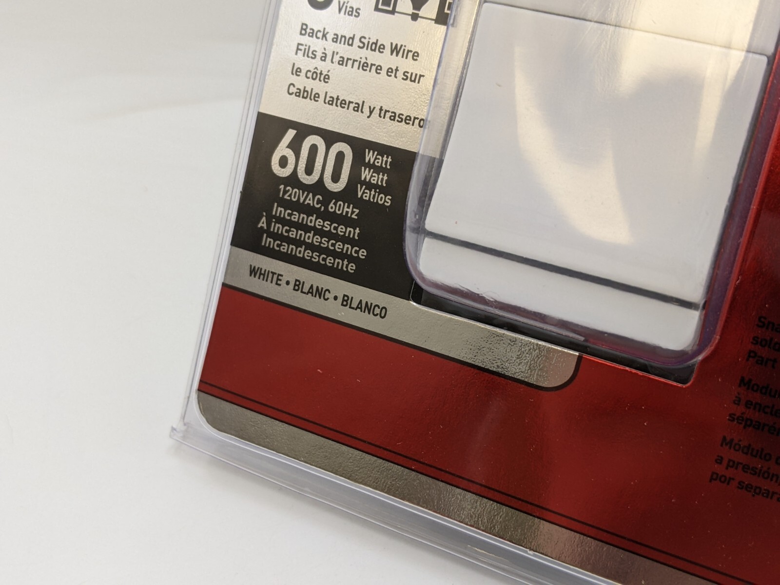 Pass Seymour Legrand LS603PWV Decorator Preset Slide Dimmer 1P 3 Way 600W 120V