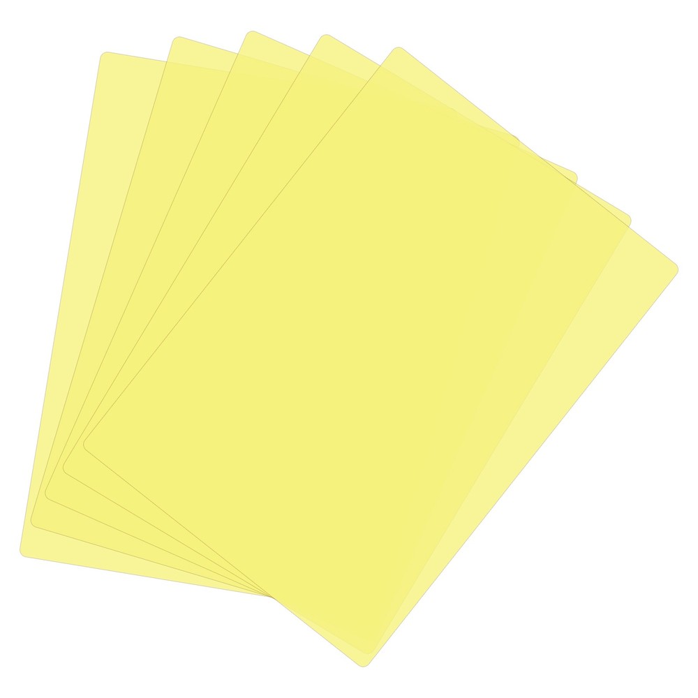 A4 Size Wizard Reading Sheet, 5 Yellow Correction Filters