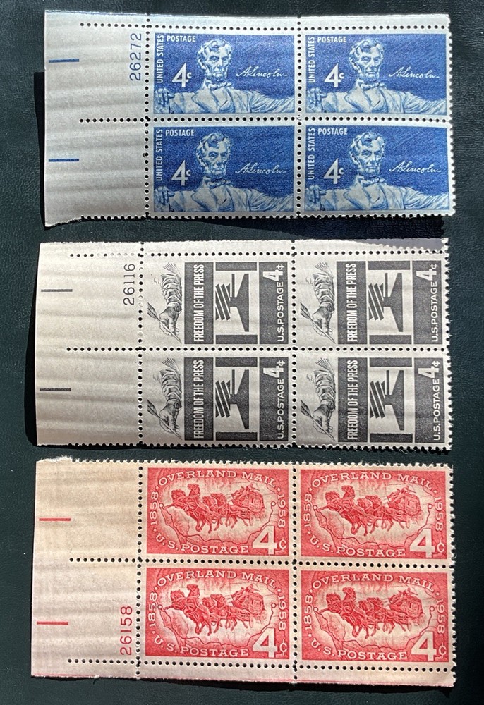 Plate Block U.S. 1116, 1119, 1120