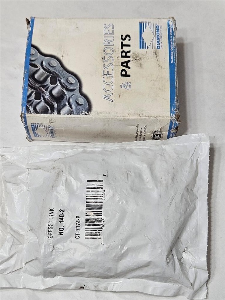 Diamond Chain 140-2 Roller Chain Double Offset Connecting Link USA