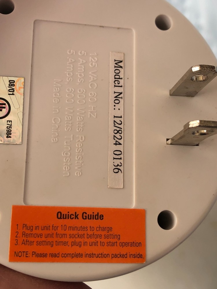 Ingraham SNOWMAN Digital Clock Light Timer #G9