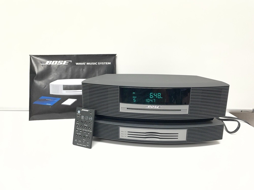 Bose Wave Music System AM/FM Radio CD Player w/Multi-CD Changer & Remote *READ*