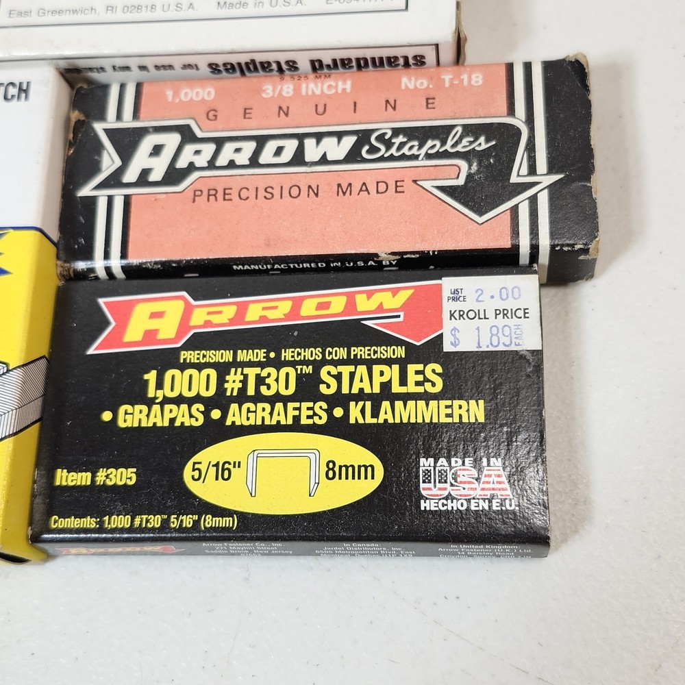 6 Boxes Staples Stanley Swingline Arrow Bundle Lot
