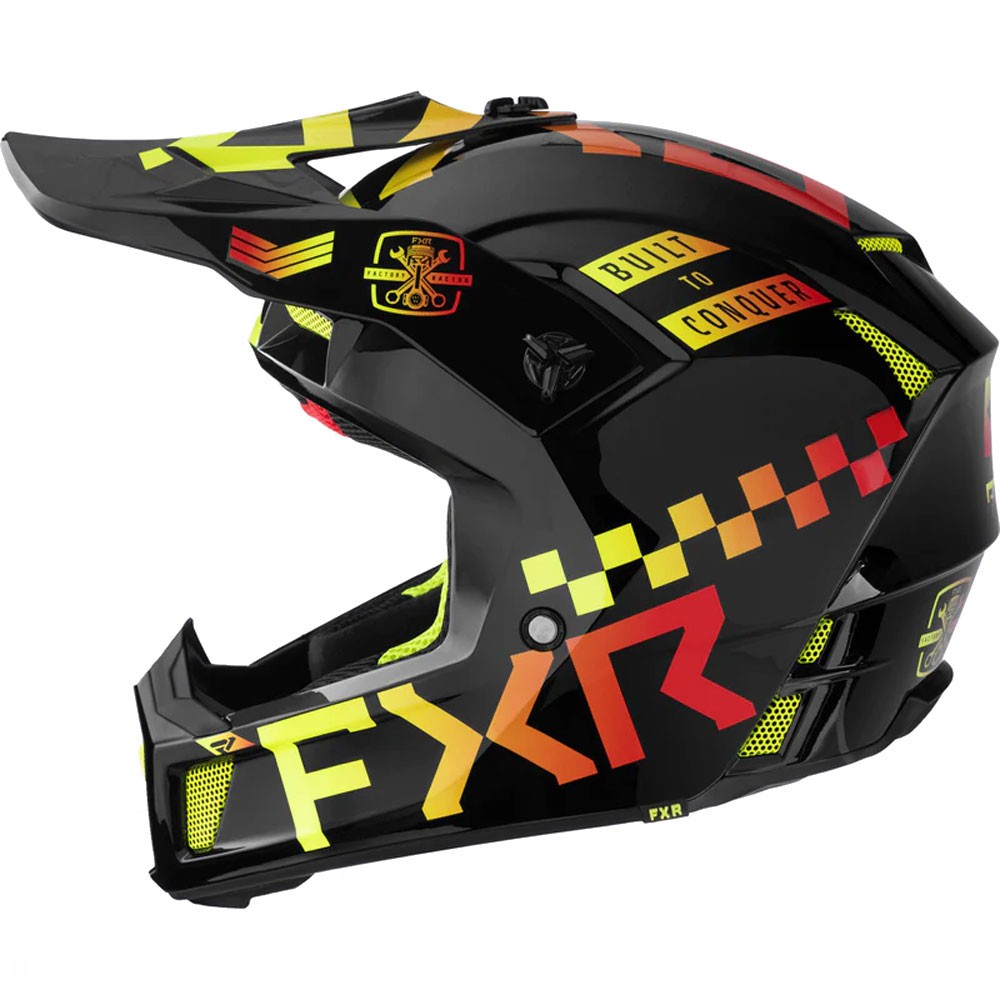 FXR Clutch Gladiator Helmet Open Face Ventilated Optional Winter Kit Ignition