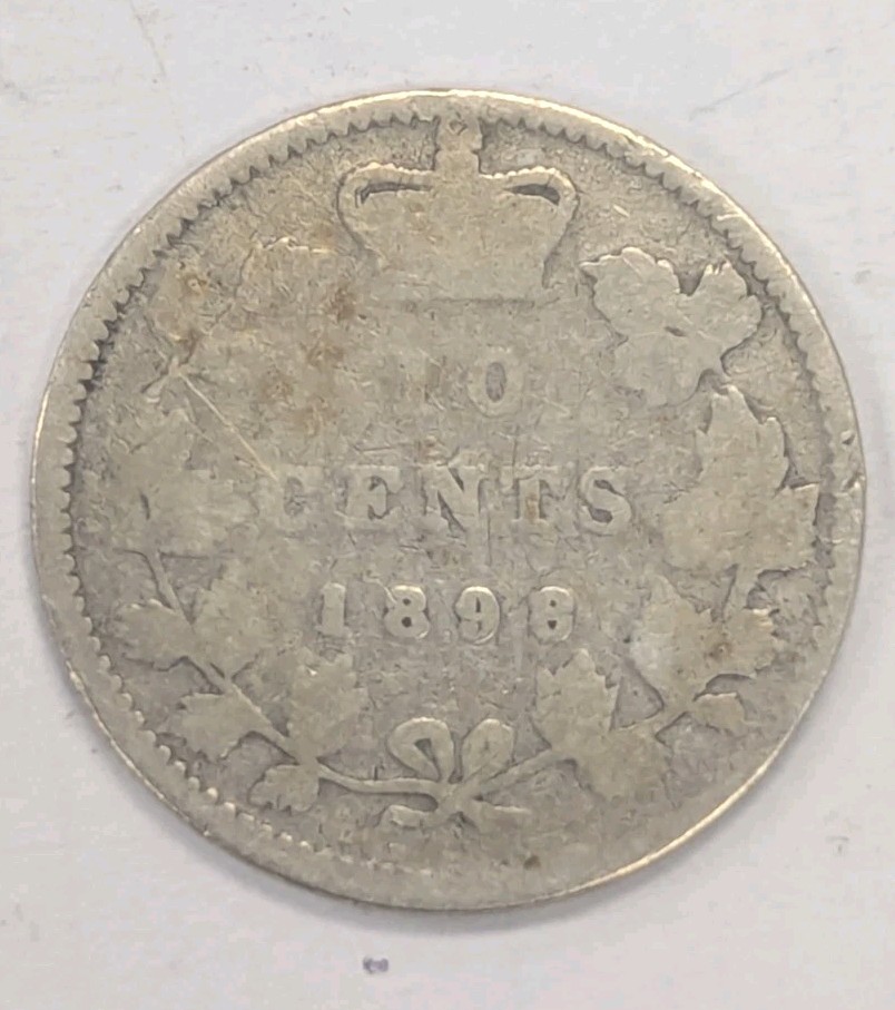 1898- Canada 10 Cent Coin-#T149
