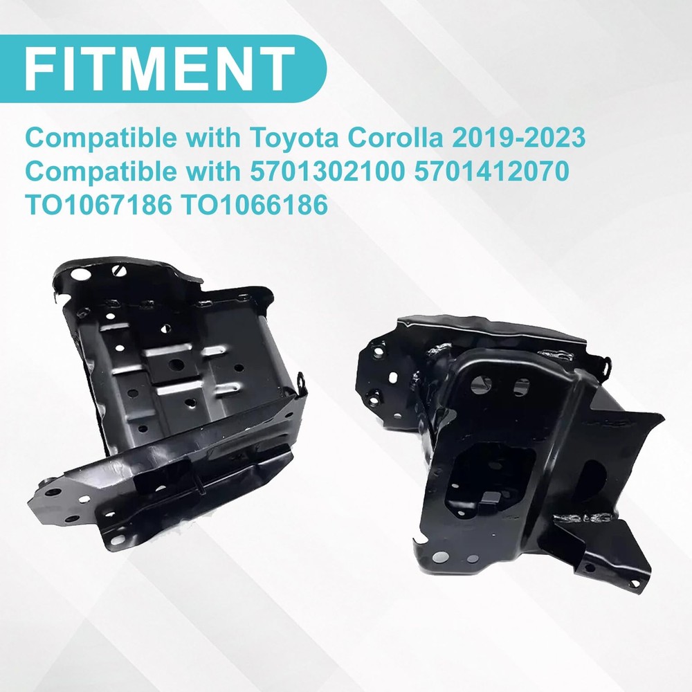 Front Bumper Bracket Left Right 2Pcs for 2019-2025 Corolla
