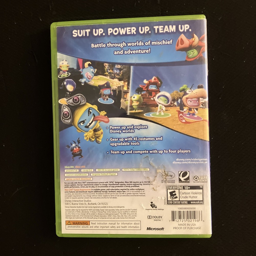 Disney Universe (Xbox 360, 2011) Authentic Replacement Case Only NO GAME INCLUDE