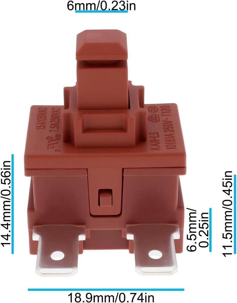 2Pcs On Off Power Button Switch Compatible with Miele C1 C2 C3 Vacuum Cleaner