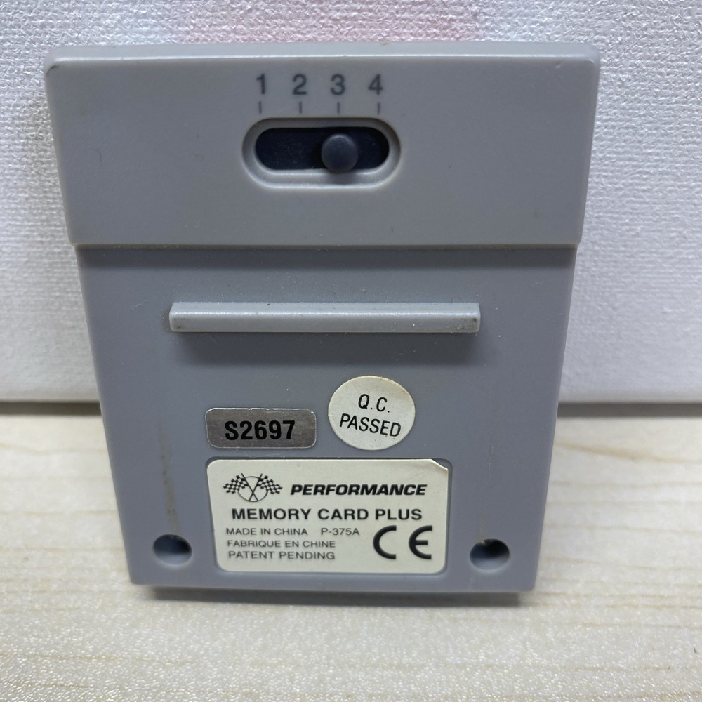 Nintendo 64 N64 Performance Authentic Memory Card Plus P-375A - READ