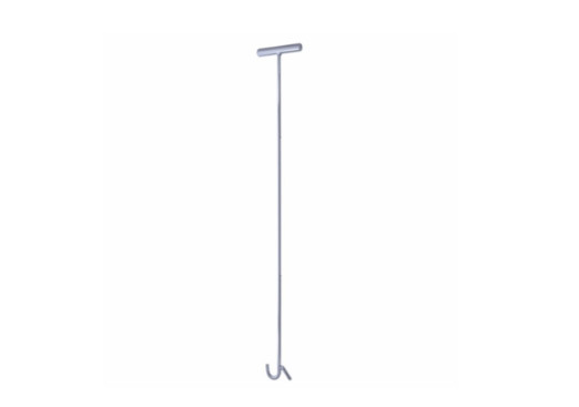 CHROME 36" LONG FIFTH WHEEL PIN PULLER, S-HOOK