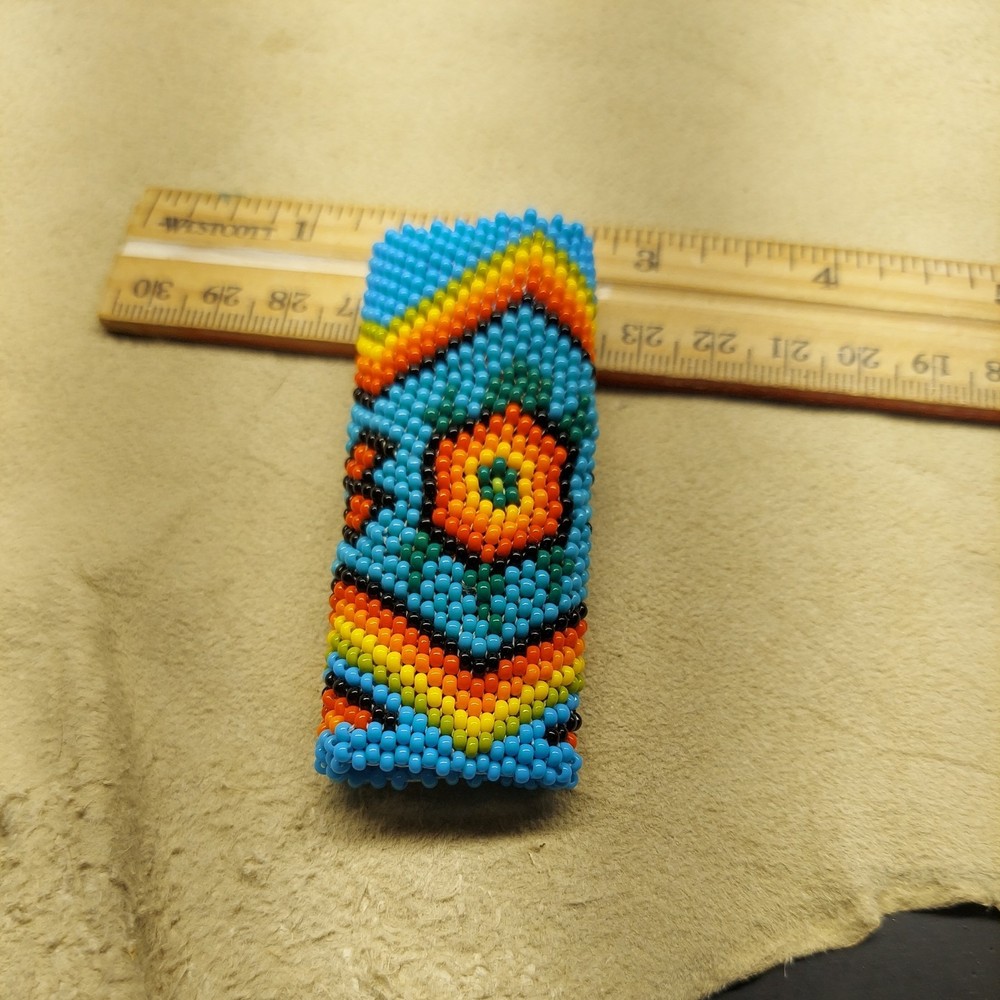 Beaded Lighter Case Turtle