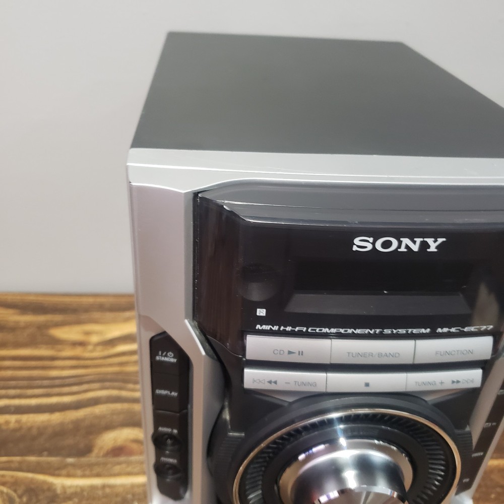 Sony MHC-EC77 3 CD Changer Mini Hi-Fi Component System Only Tested