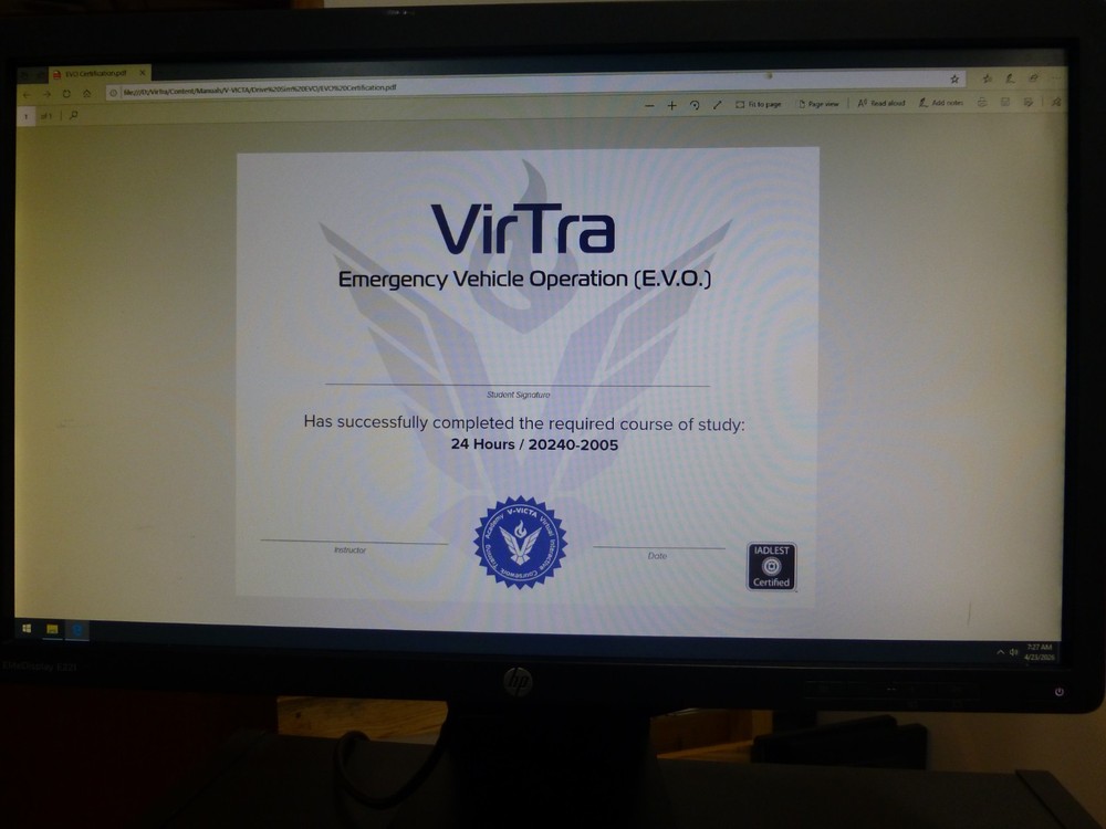 Virtra Systems V-300 Police & Military Training Simulator Equipment & Software