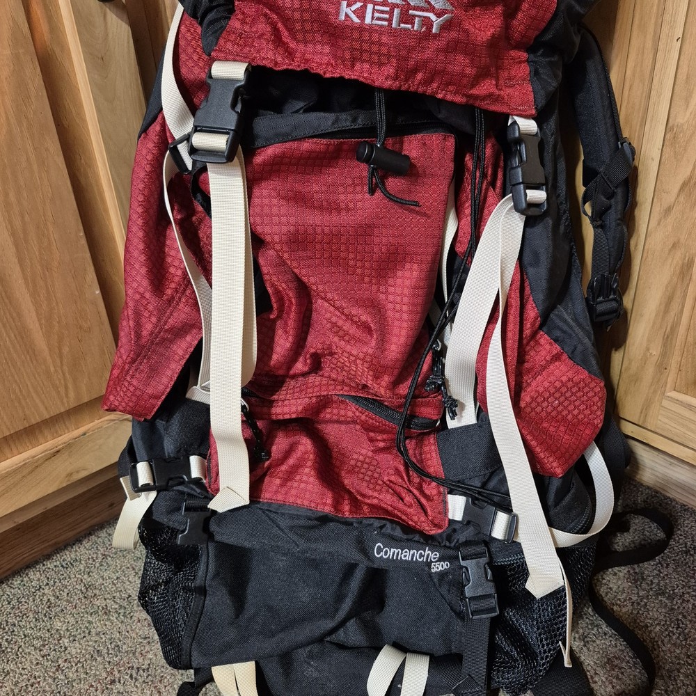 Kelty Comanche 5500 Hiking Backpack Red Black Internal Frame