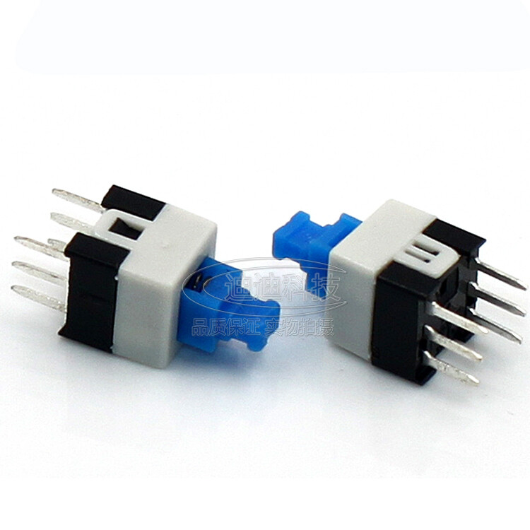 7x7mm / 8x8mm Micro Tactile Push Button Switch 6 Pin Latching Self lock On/Off