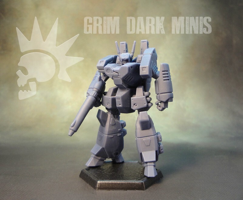 Battletech Scale - Crusader proxy mech (retro style)