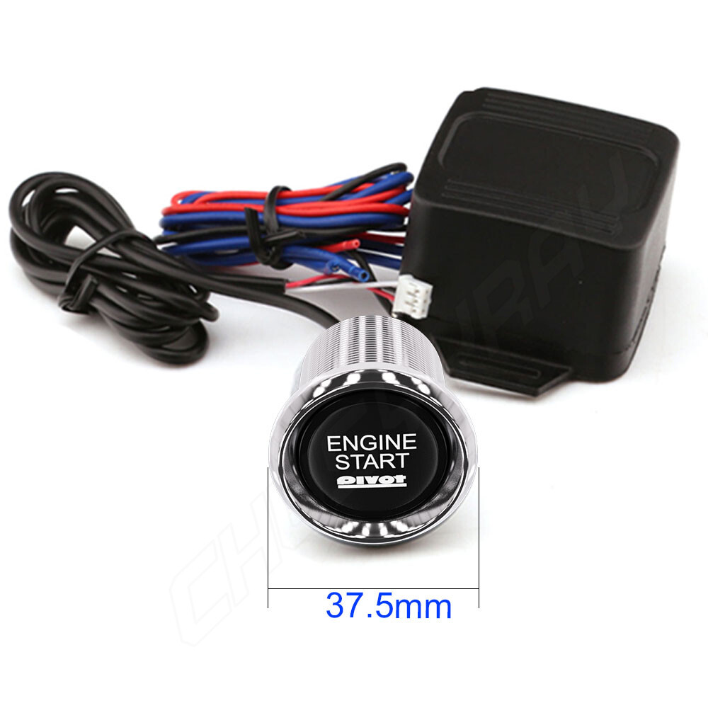 Universal 12V Start Engine Button Light Switch Push Start Ignition Switch
