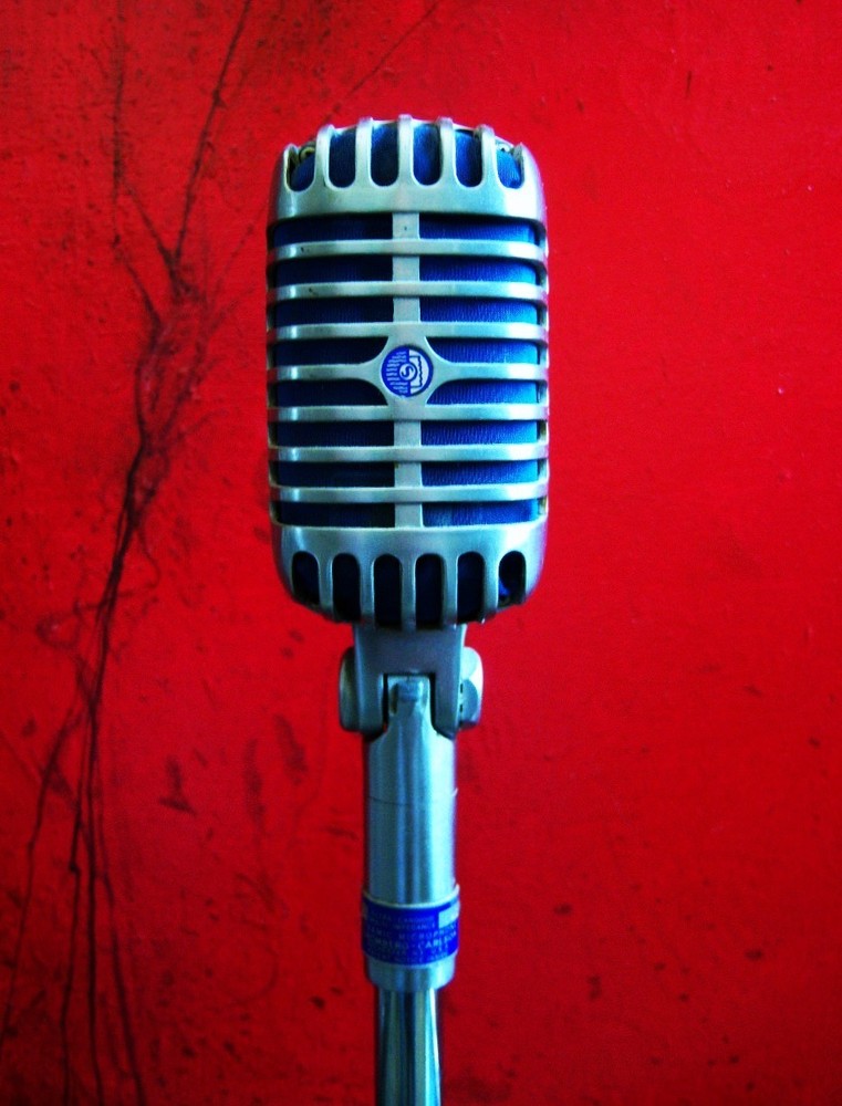 Vintage 1954 Stromberg Carlson MC41 dynamic microphone Shure 55S Elvis w cable