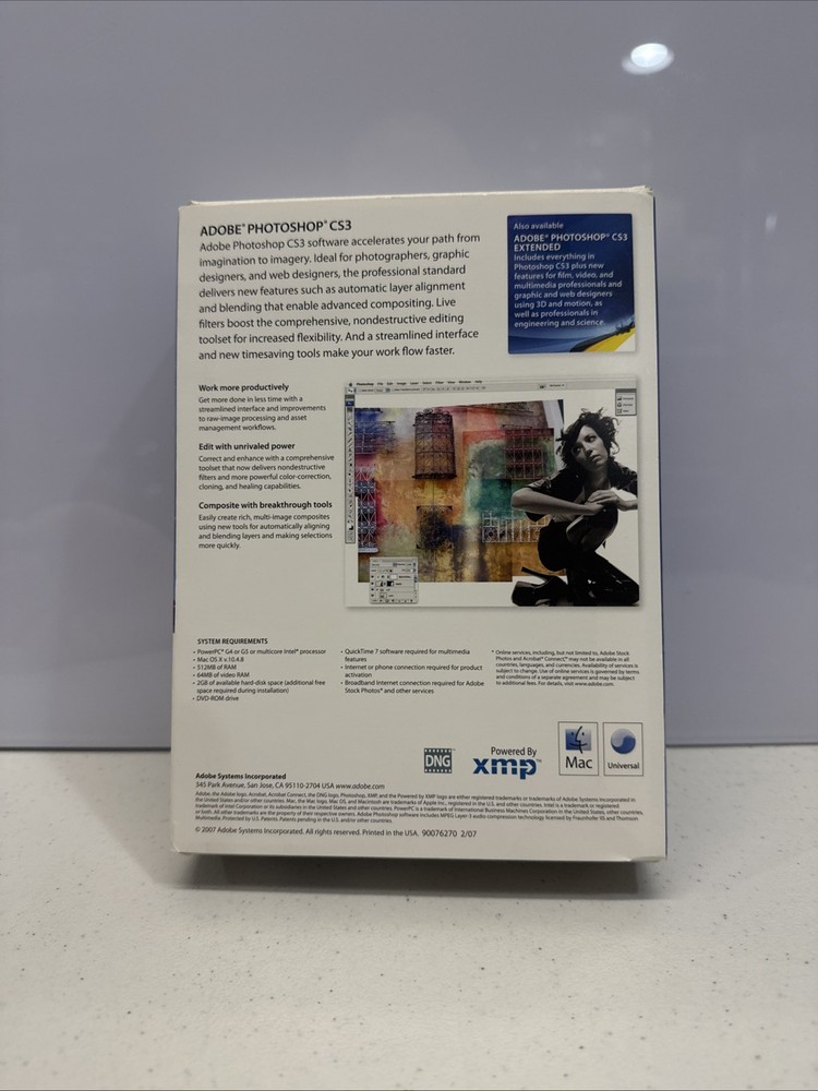 Adobe Photoshop CS3 MAC UPGRADE CD with Serial Number, Getting Started Guide