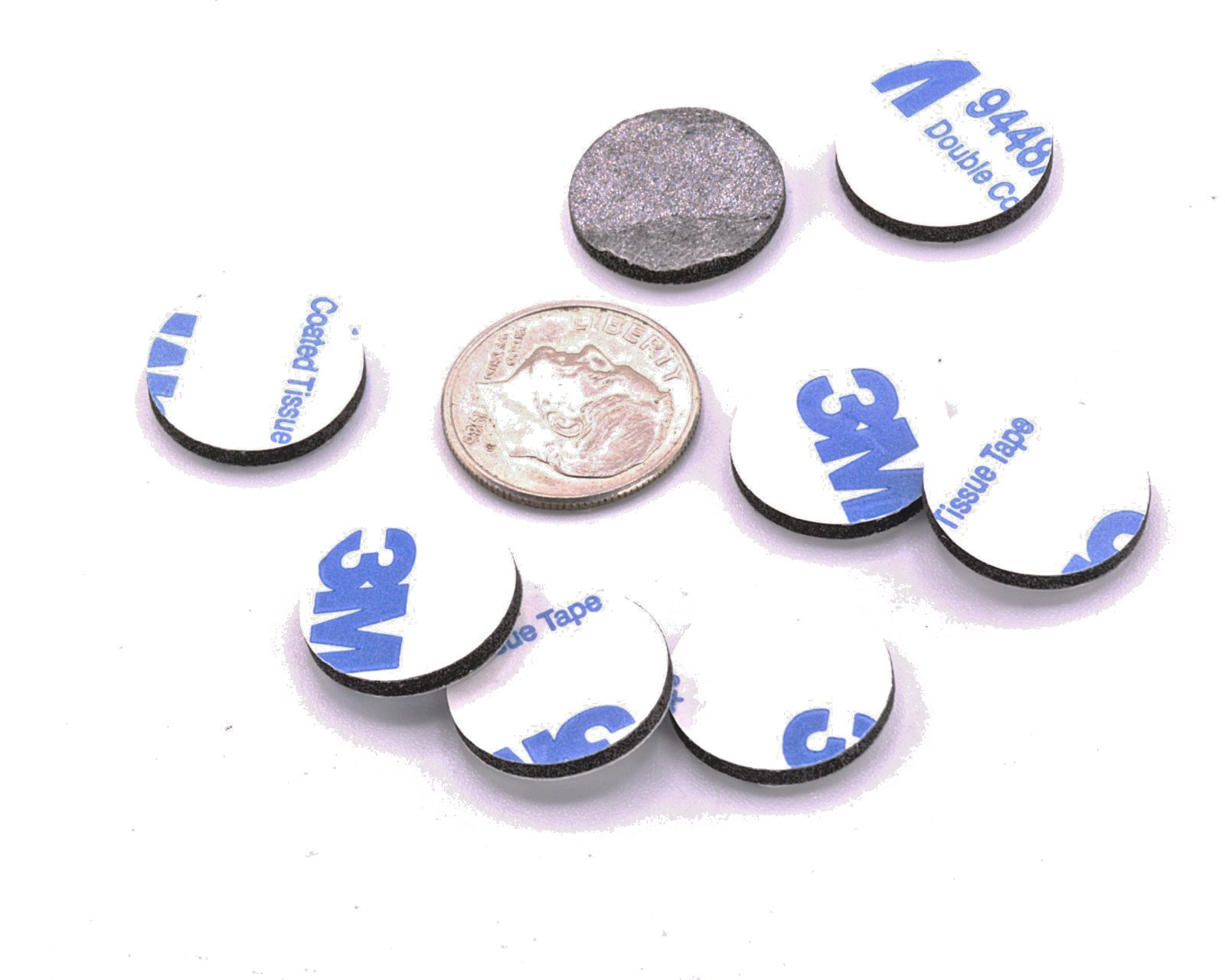 1/2" Dia x 1/16" Rubber Bonding Dots – Double-Sided Mounting Pads Fabrication