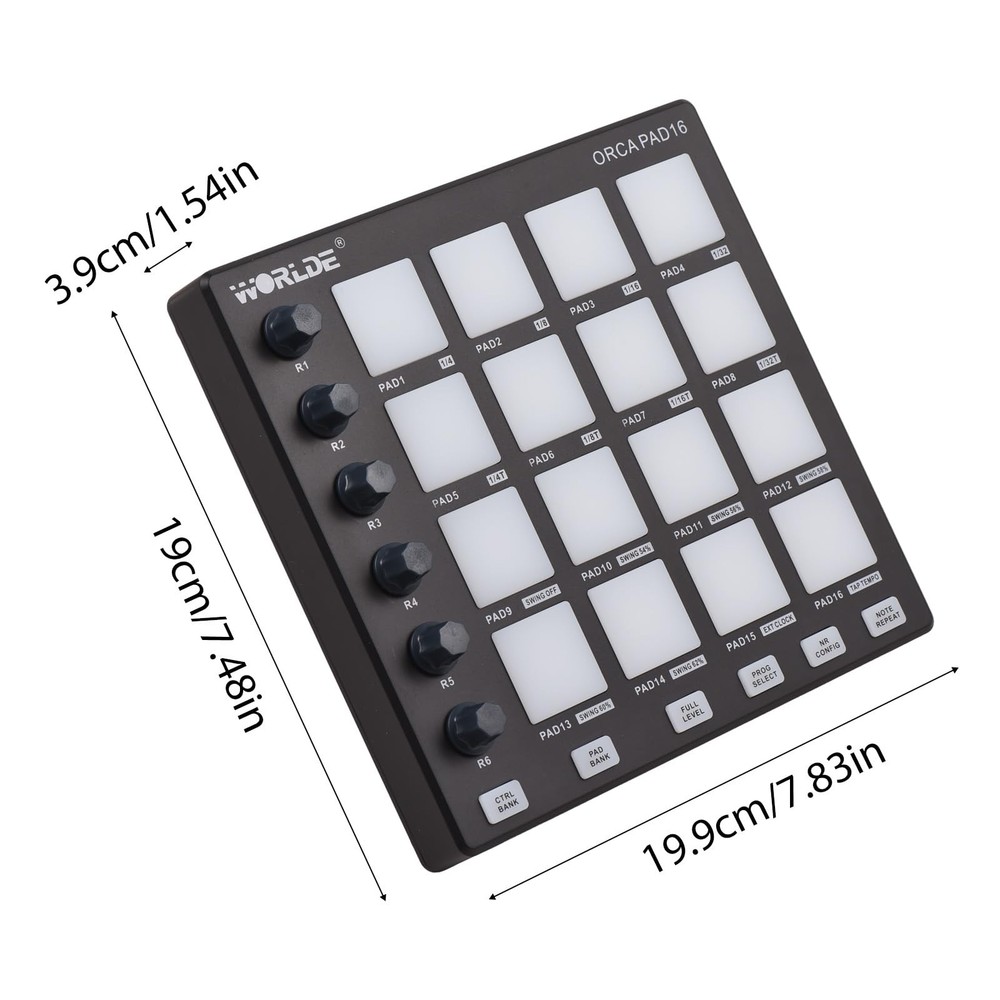 MIDI Controller Strike Pad Midi Drum Pad Drum machine Beat Maker Usb Midi Key...