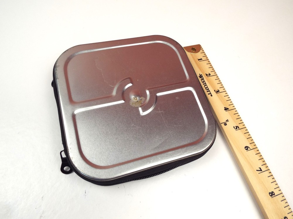 CD cases for 24 CDs in Silver tin case.
