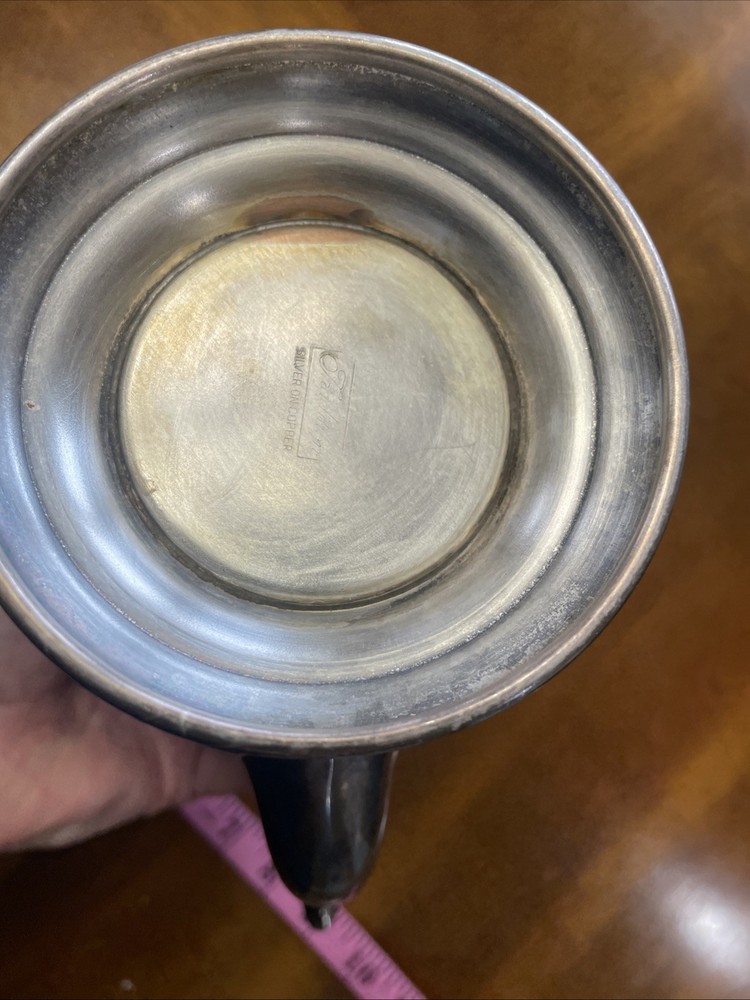 VTG Silver On Copper Tea Pot