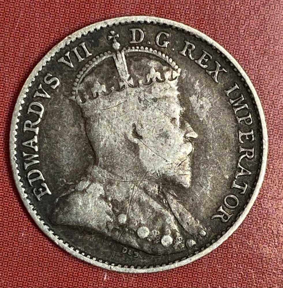 CANADA - 1907 - SILVER FIVE CENTS