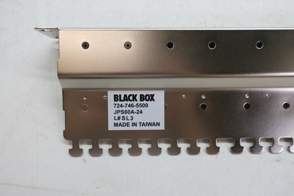 Black Box Network Services JPS60A-24 Cat6 Shielded Patch Panel 24 Port Universal