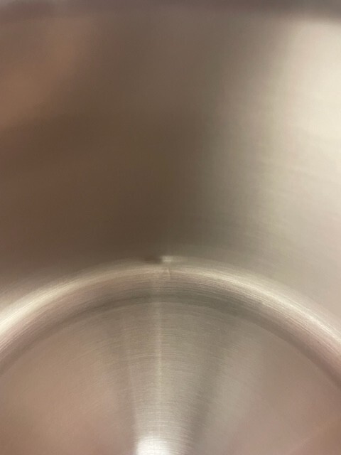 All-Clad 6202 SS 2-QT Copper Core 5-Ply Bonded Sauce pan with Lid (DENT)