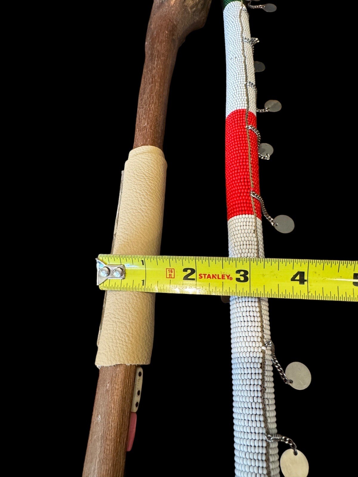 Handmade Decorative African Art Beaded Maasai Rungu Club Baton Masai Shillelagh