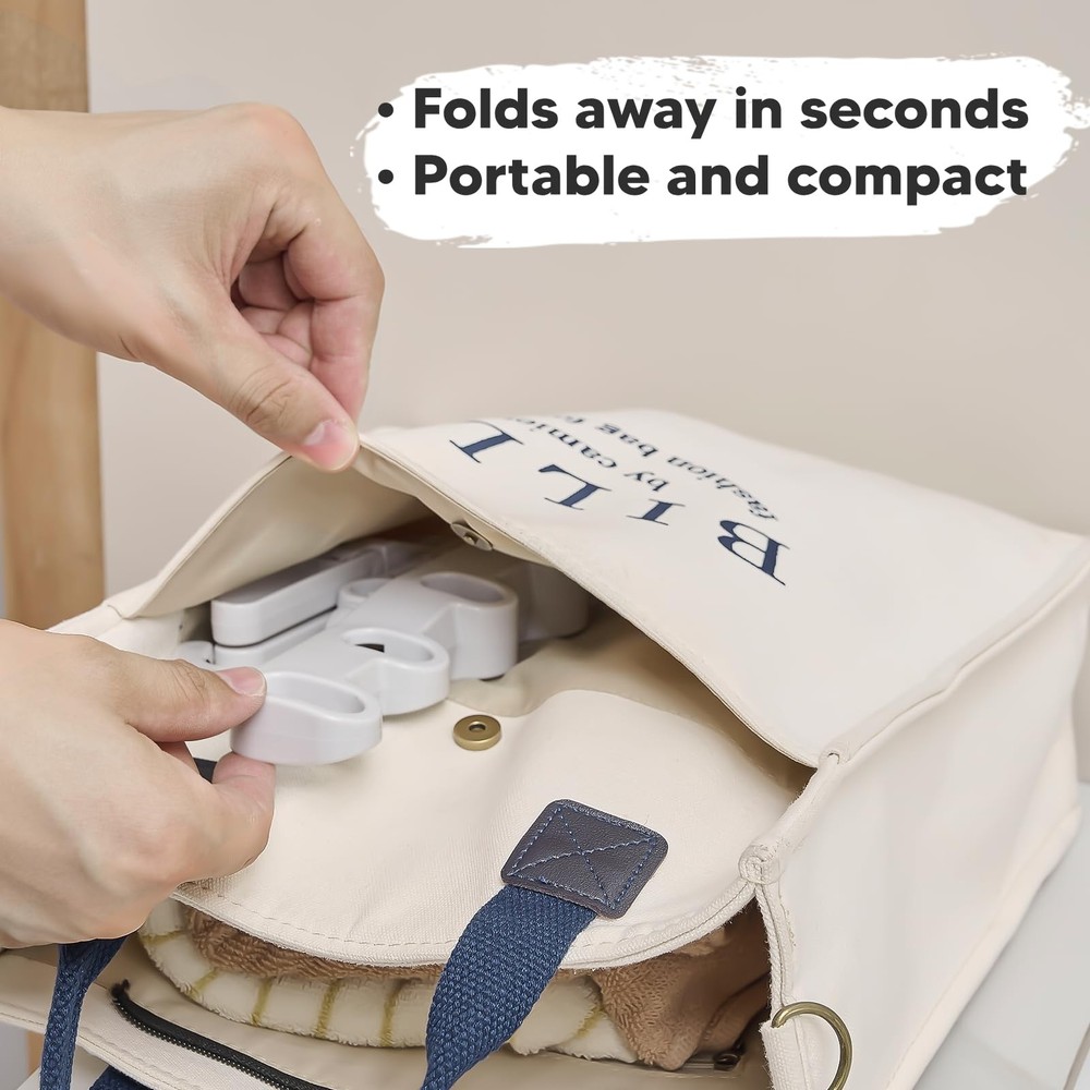 Go - Folding Clothes Drying Rack - Travel Essentials for Laundry - Portable a...