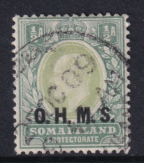 Somaliland 1904 Official ½a SGO10- used