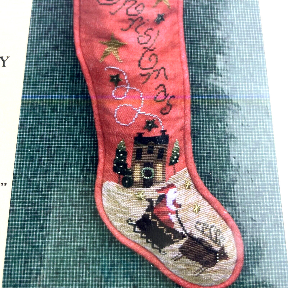 Homespun Elegance Pattern Christmas Stocking Cinnamon Stick III