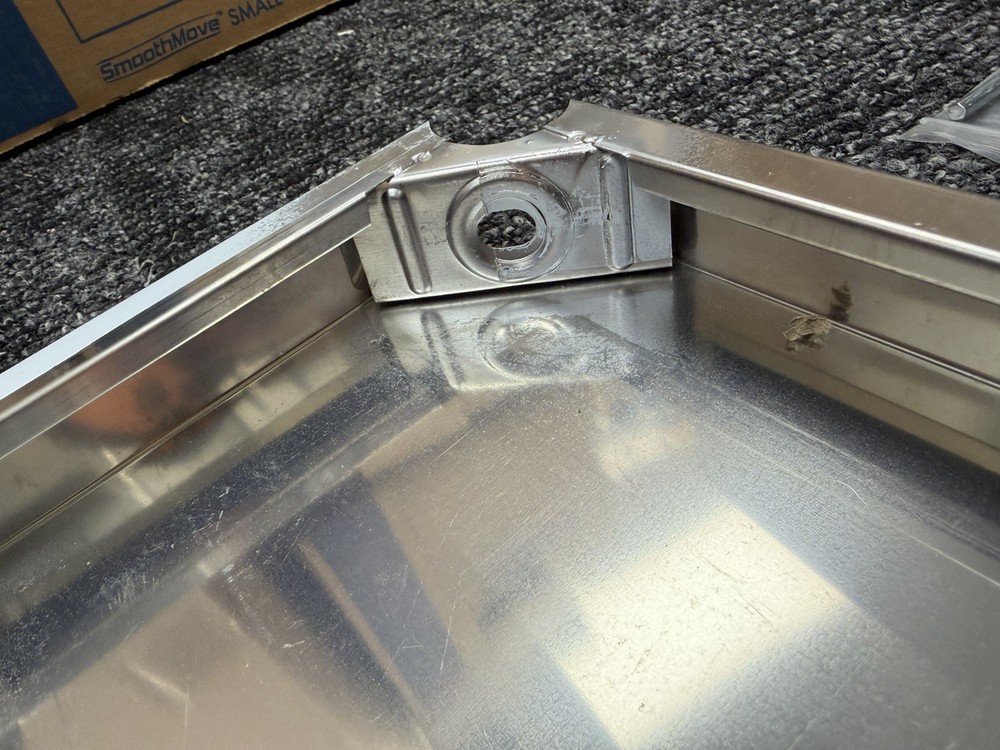 Compact 24" Stainless Steel Kitchen Prep Table / Microwave Stand / Work Bench