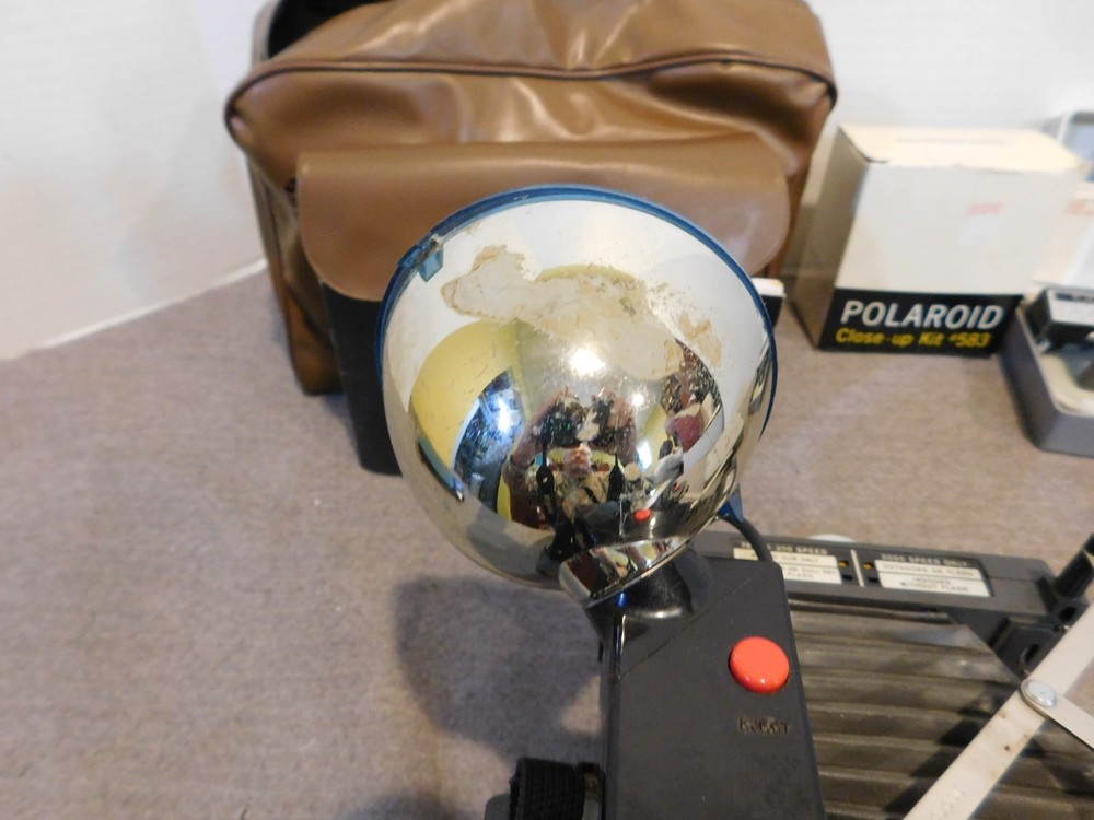 Polaroid Automatic 230 Land Camera, Flash, Bag, Close-up Kit, Manual